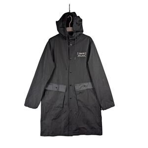 Culture Kings CARRÉ Hooded Winbreaker Parka Long Jacket Black Men’s Size S USED